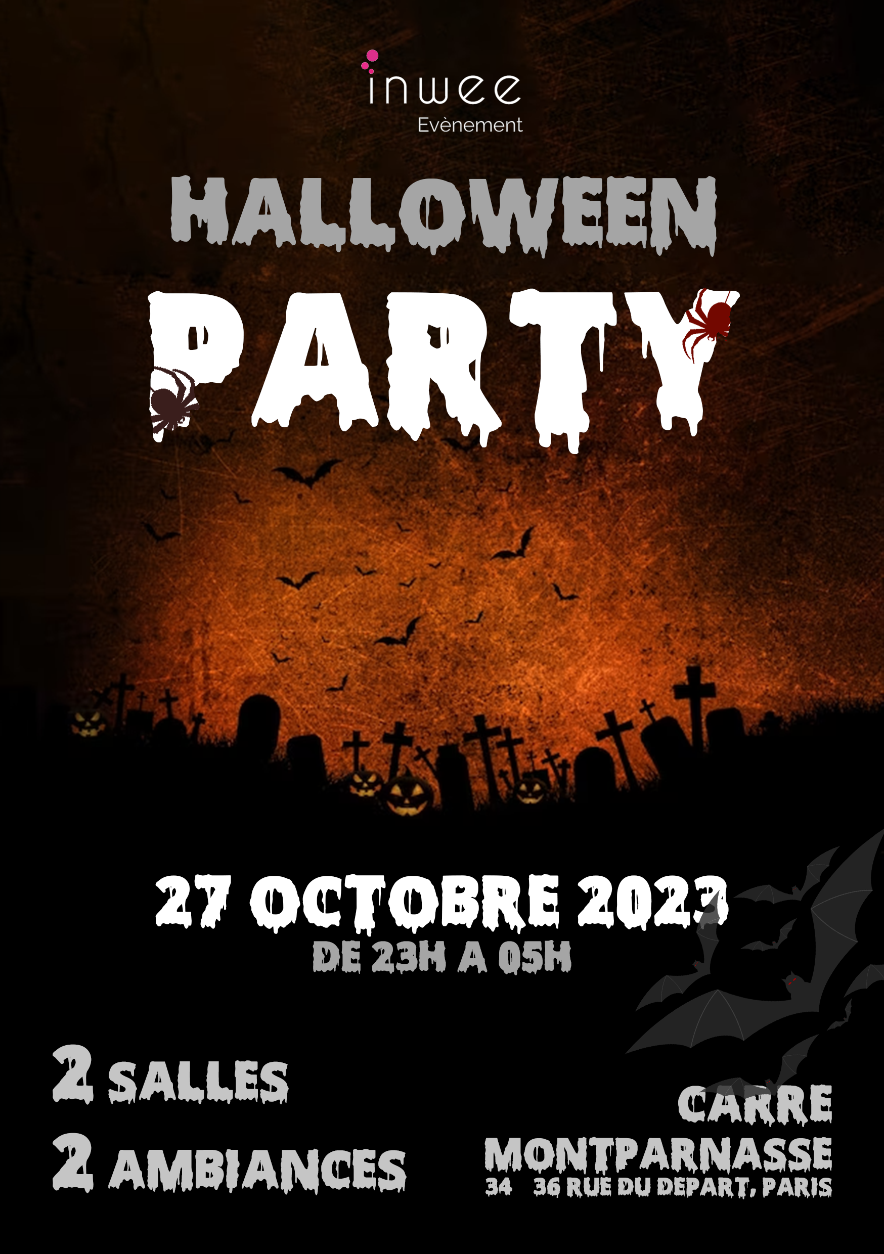 halloween-party-2023 événement en collaboration avec inwee